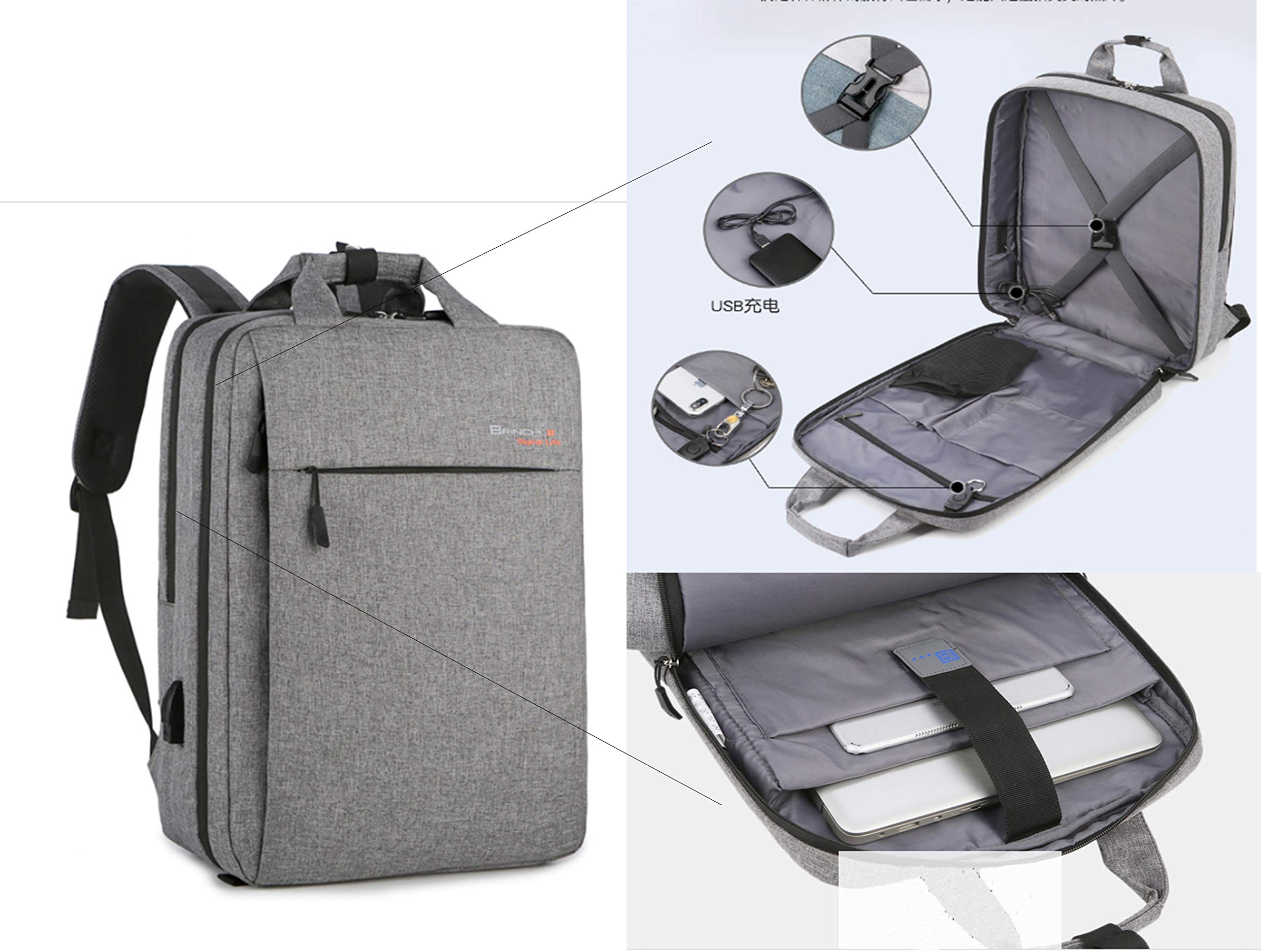 2WAY 15.6インチPC収納可能 バッグインバッグ付属 TSAロック付属 2WAY 15.6インチPC収納可能 バッグインバッグ付属 TSAロック付属